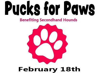 Annual “Pucks for Paws” Event February 18th