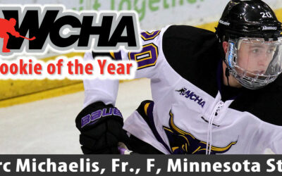 Former Magicians Forward Michaelis Named WCHA Rookie of the Year