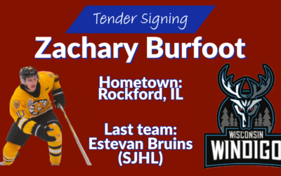 Zach Burfoot signs tender with Windigo