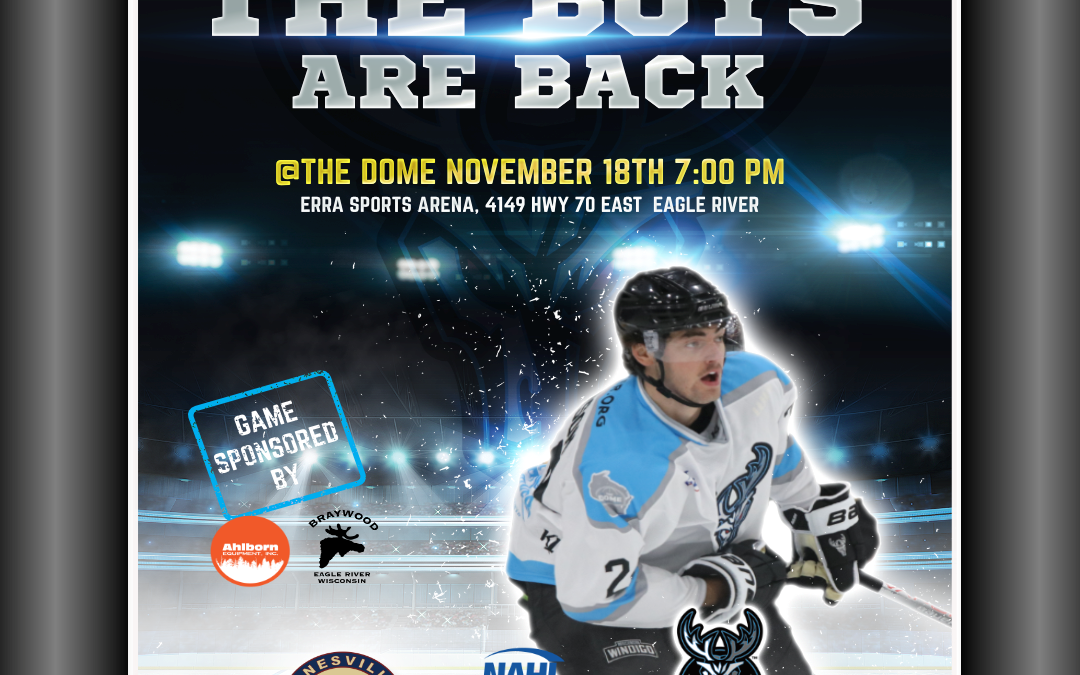 Windigo Commence Twelve Game Home Stand: First Up the Janesville Jets on Nov. 18-19