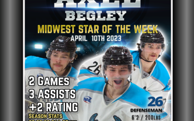 Windigo Clinch Midwest Division Regular Season Championship –  Axel Begley Named Bauer Midwest Star of the Week